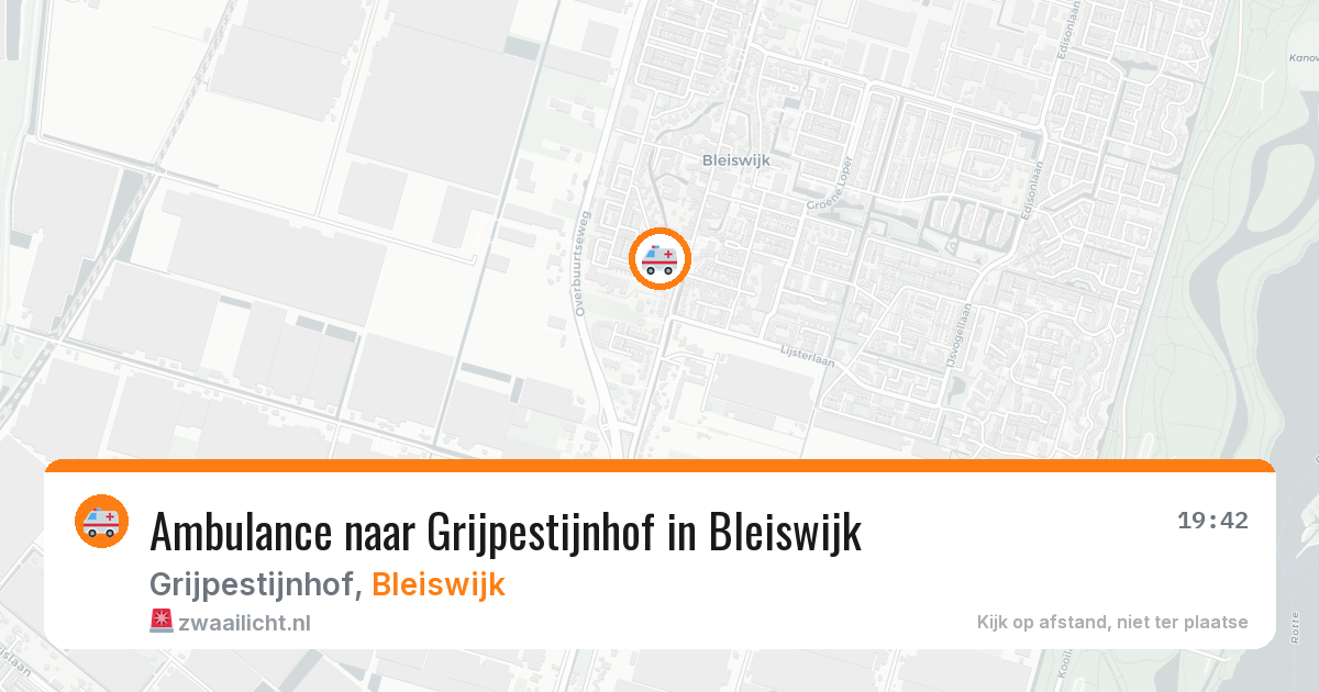 Ambulance naar Grijpestijnhof in Bleiswijk — 3 aug 2026