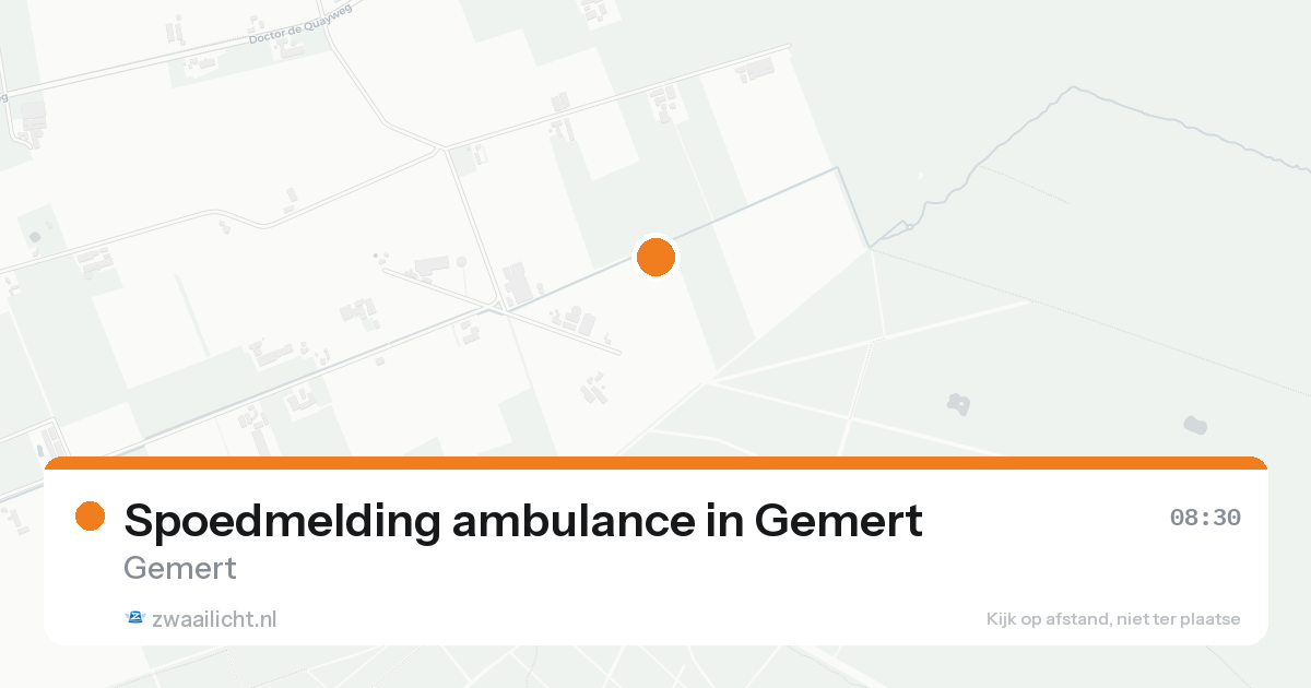 Spoedmelding ambulance in Gemert — 22 aug 2026
