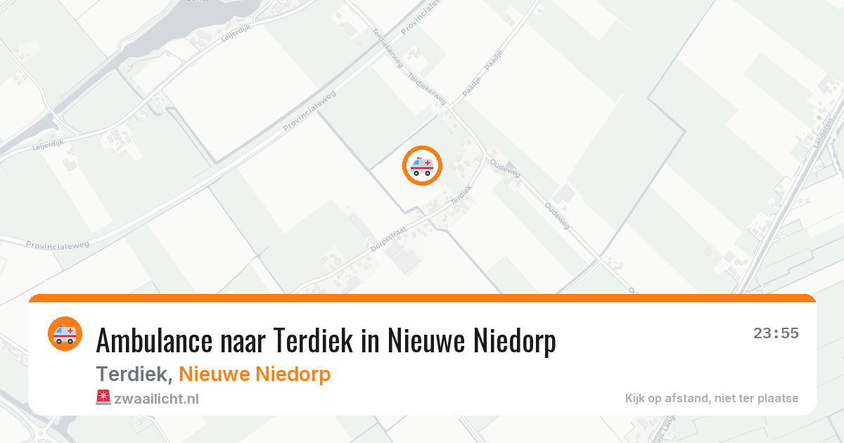 Ambulance naar Terdiek in Nieuwe Niedorp — 14 mrt 2026