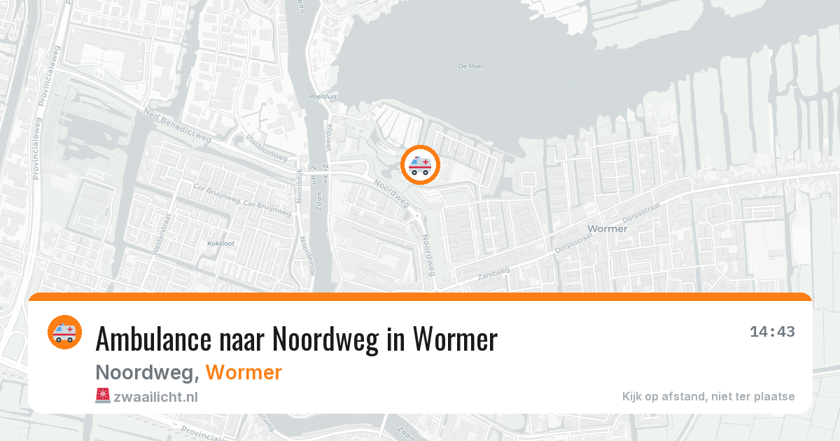 Ambulance naar Noordweg in Wormer — 2 aug 2026