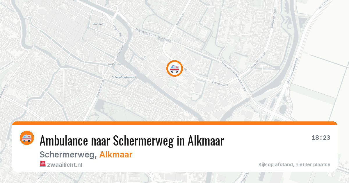 Ambulance naar Schermerweg in Alkmaar — 14 aug 2026