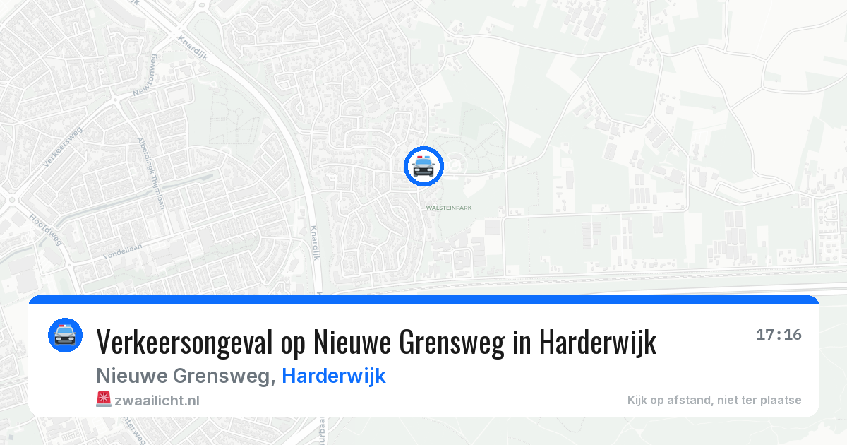 Verkeersongeval op Nieuwe Grensweg in Harderwijk — 12 aug 2026