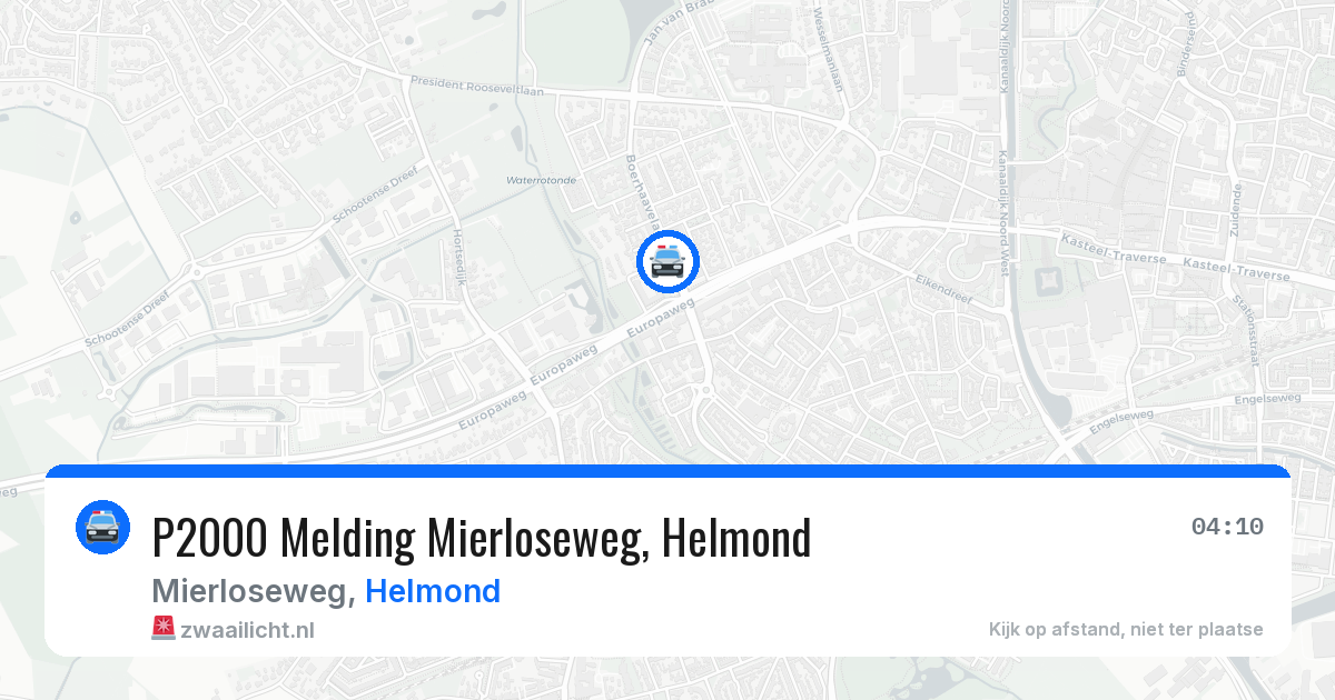 P2000 Melding Mierloseweg, Helmond — 11 jun 2026