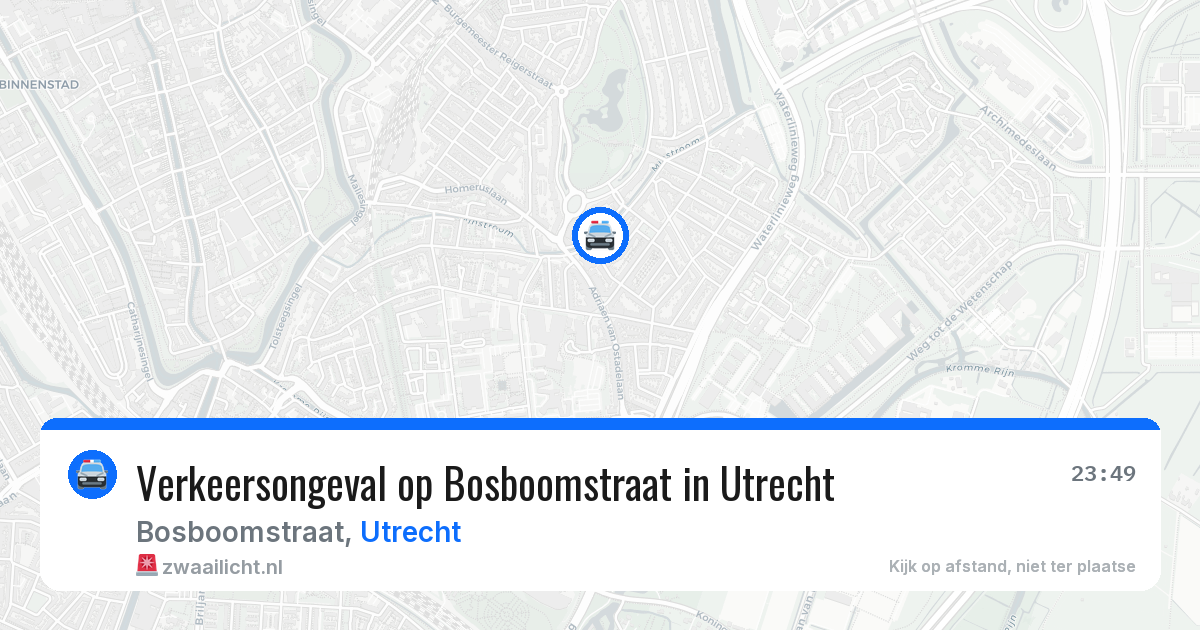 Verkeersongeval op Bosboomstraat in Utrecht — 6 jul 2026