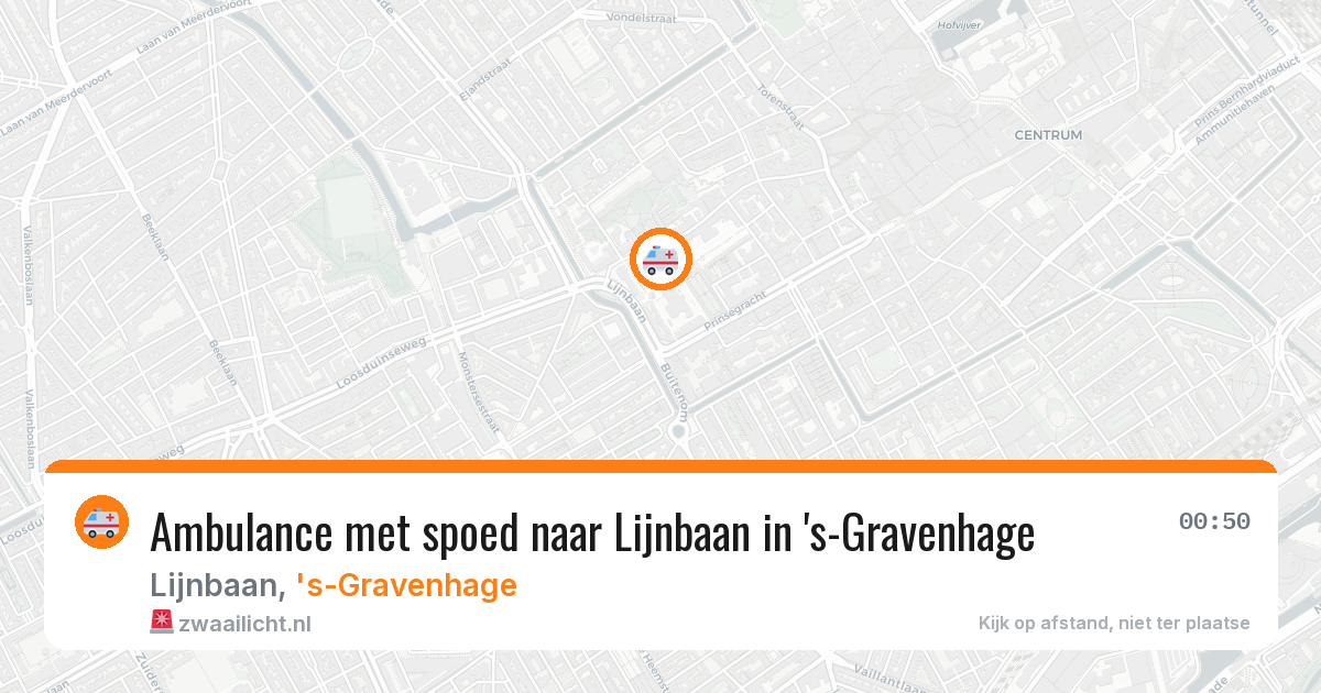 Ambulance met spoed naar Lijnbaan in 's-Gravenhage — 27 mei 2026