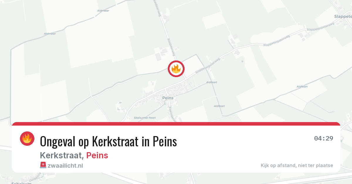 Ongeval op Kerkstraat in Peins — 21 jun 2026