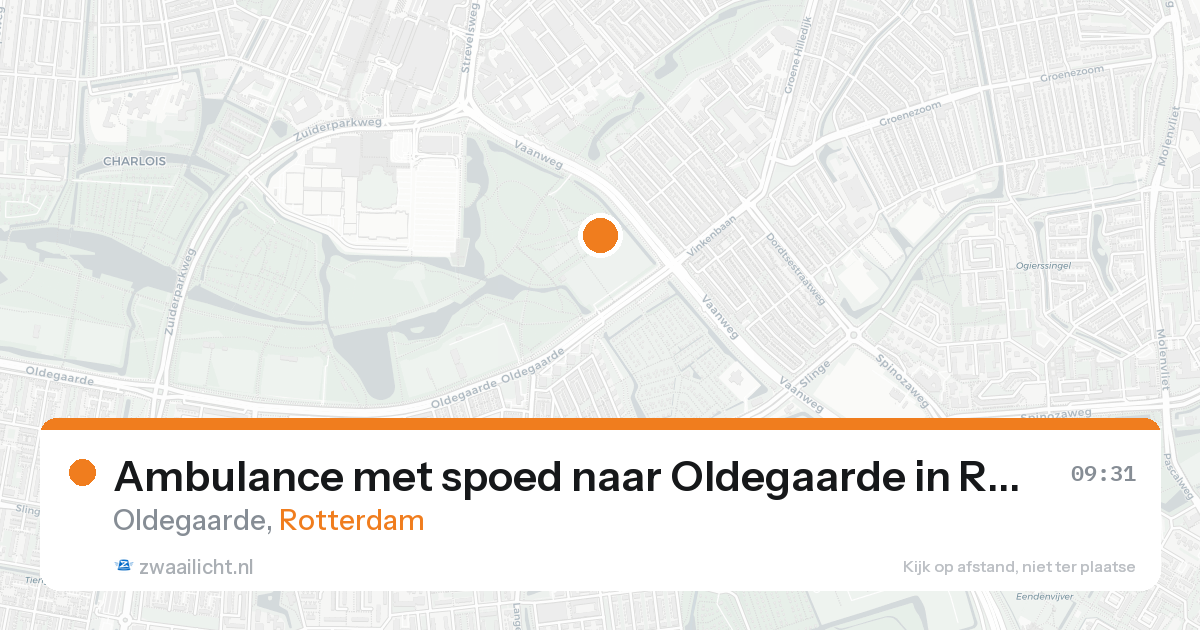 Ambulance met spoed naar Oldegaarde in Rotterdam — 8 feb 2026