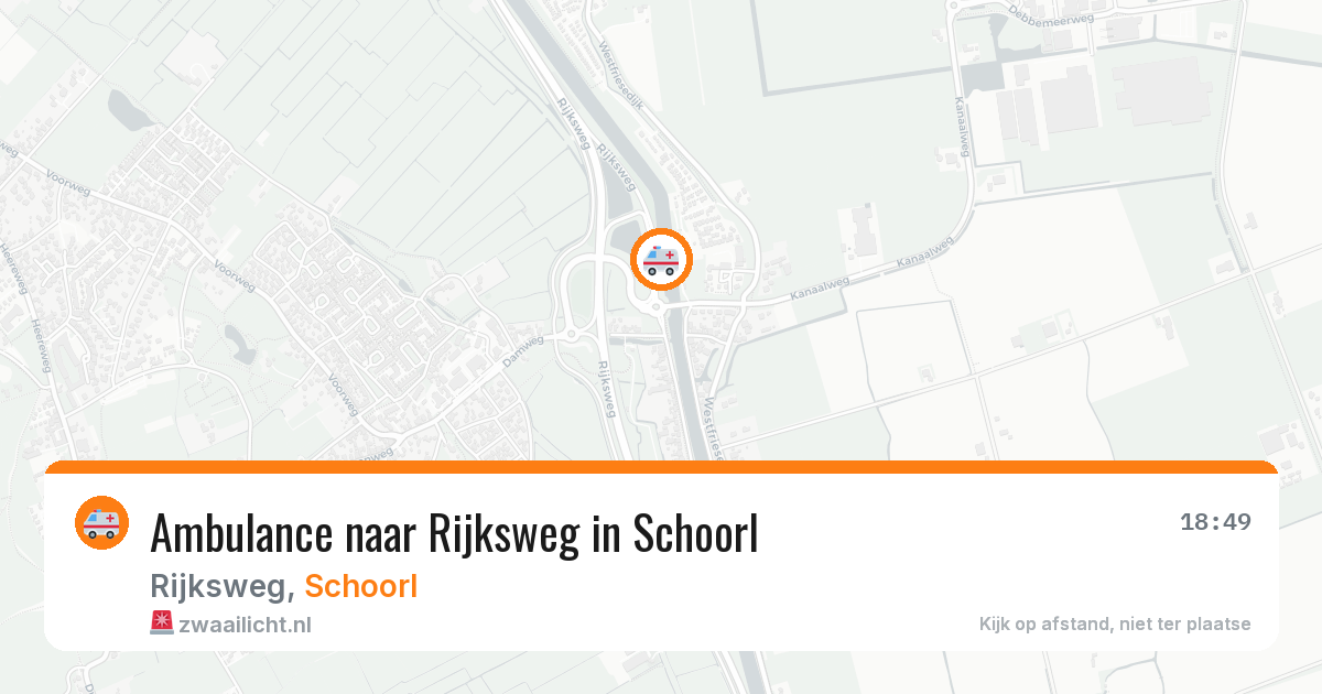 Ambulance naar Rijksweg in Schoorl — 2 jun 2026