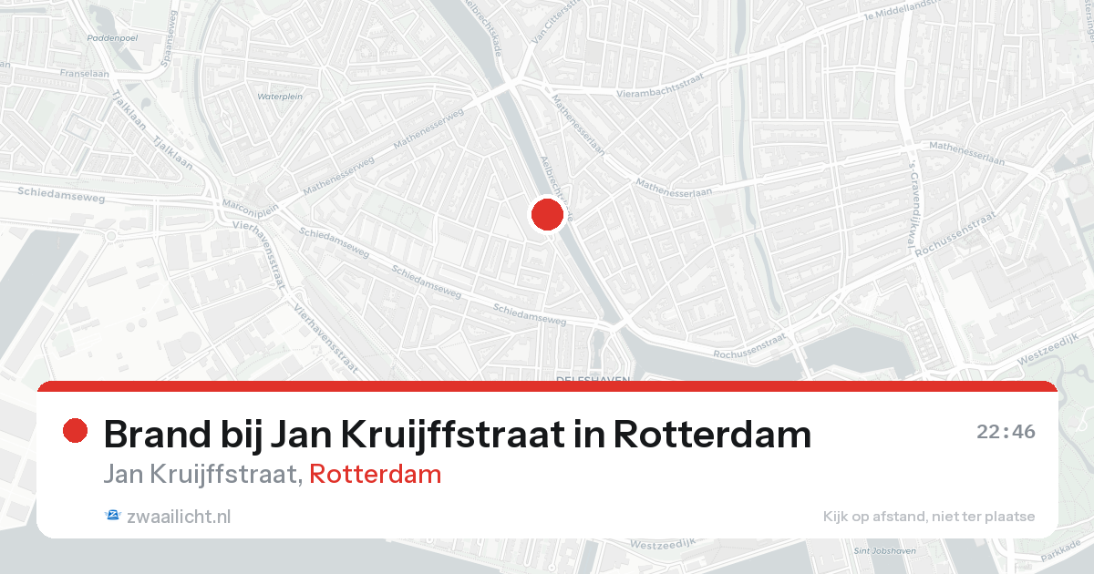 Brand bij Jan Kruijffstraat in Rotterdam — 19 aug 2026