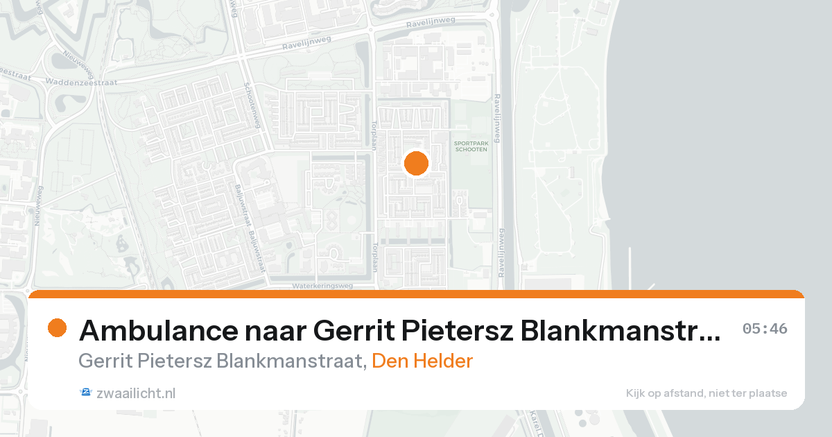 Ambulance naar Gerrit Pietersz Blankmanstraat in Den Helder — 23 aug 2026