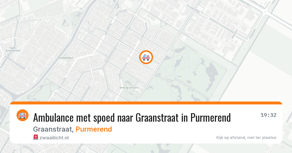 Ambulance met spoed naar Graanstraat in Purmerend — 17 jan 2026