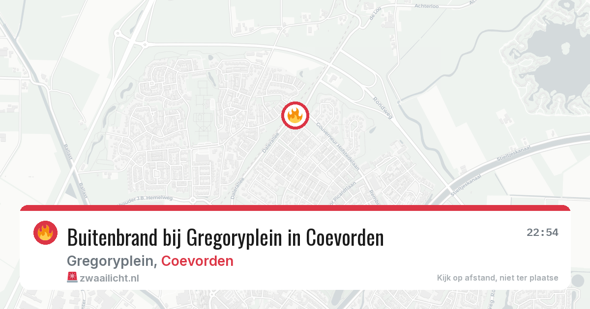Buitenbrand bij Gregoryplein in Coevorden — 4 apr 2026