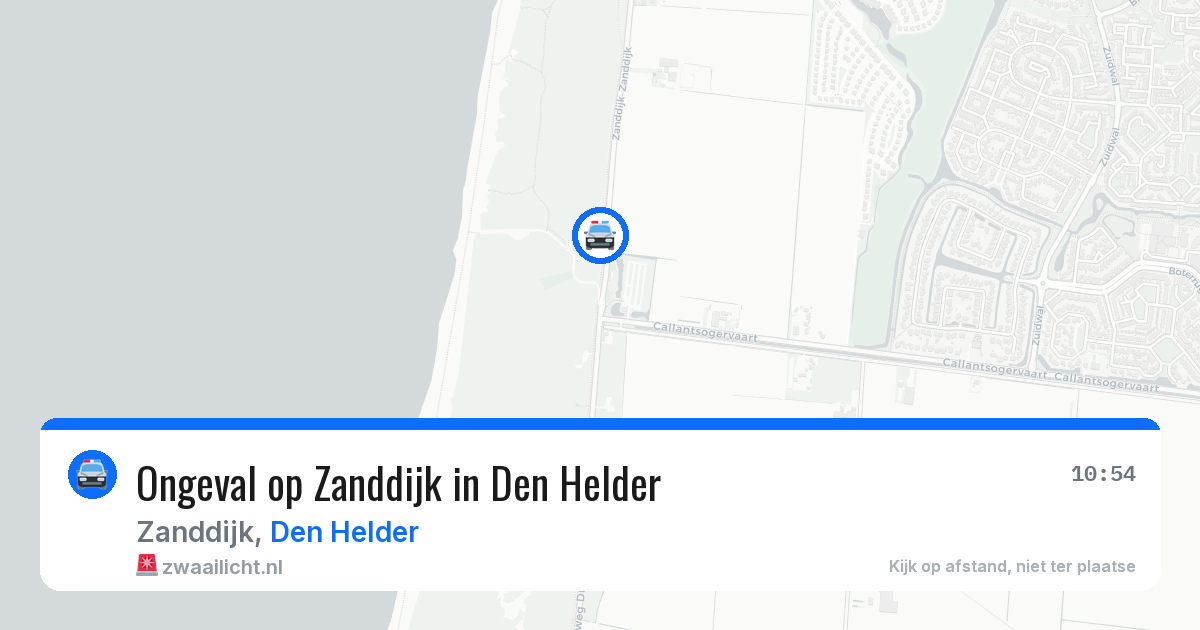 Ongeval op Zanddijk in Den Helder — 24 mrt 2026
