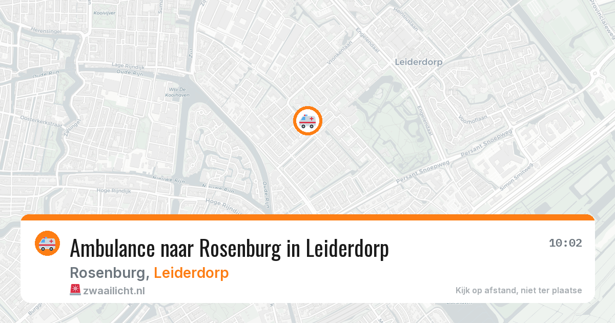 Ambulance naar Rosenburg in Leiderdorp — 15 jun 2026