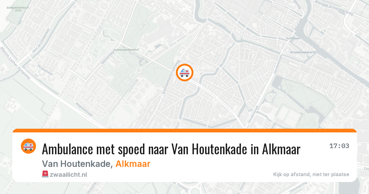 Ambulance met spoed naar Van Houtenkade in Alkmaar — 23 jan 2026