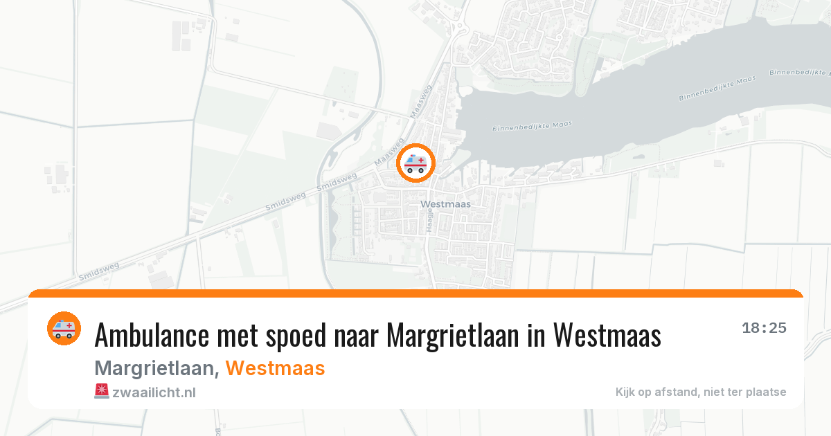 Ambulance met spoed naar Margrietlaan in Westmaas — 12 mei 2026