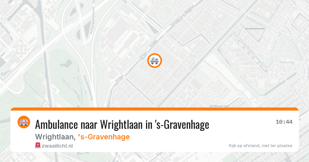 Ambulance naar Wrightlaan in 's-Gravenhage — 29 jul 2026