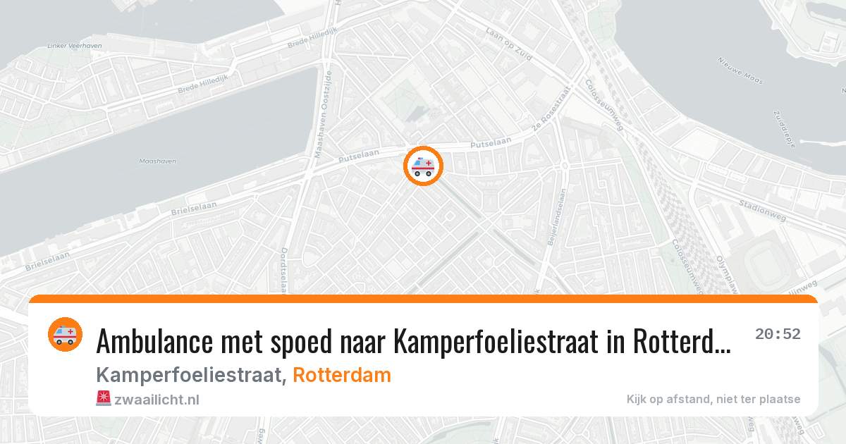 Ambulance met spoed naar Kamperfoeliestraat in Rotterdam — 12 jun 2026