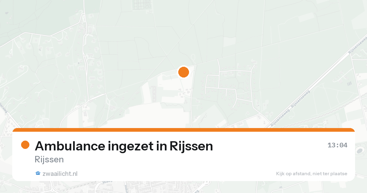 Ambulance ingezet in Rijssen — 19 aug 2026