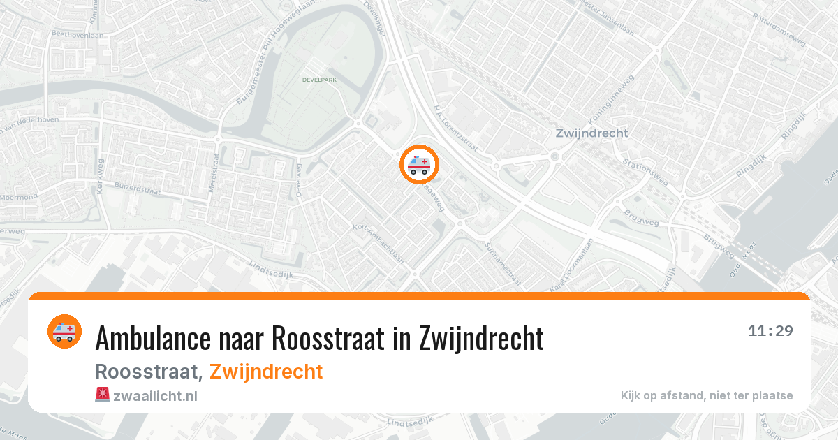 Ambulance naar Roosstraat in Zwijndrecht — 8 feb 2026