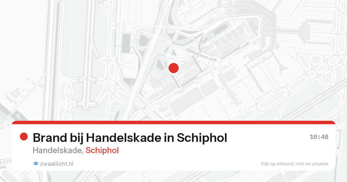 Brand bij Handelskade in Schiphol — 24 aug 2026