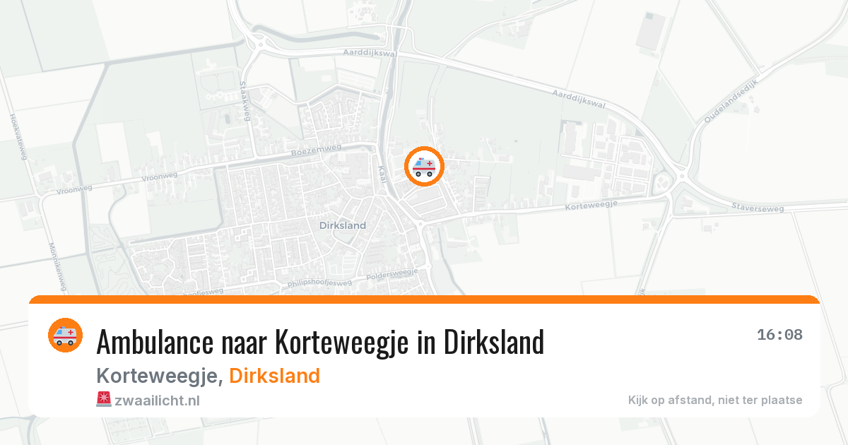 Ambulance naar Korteweegje in Dirksland — 31 jul 2026
