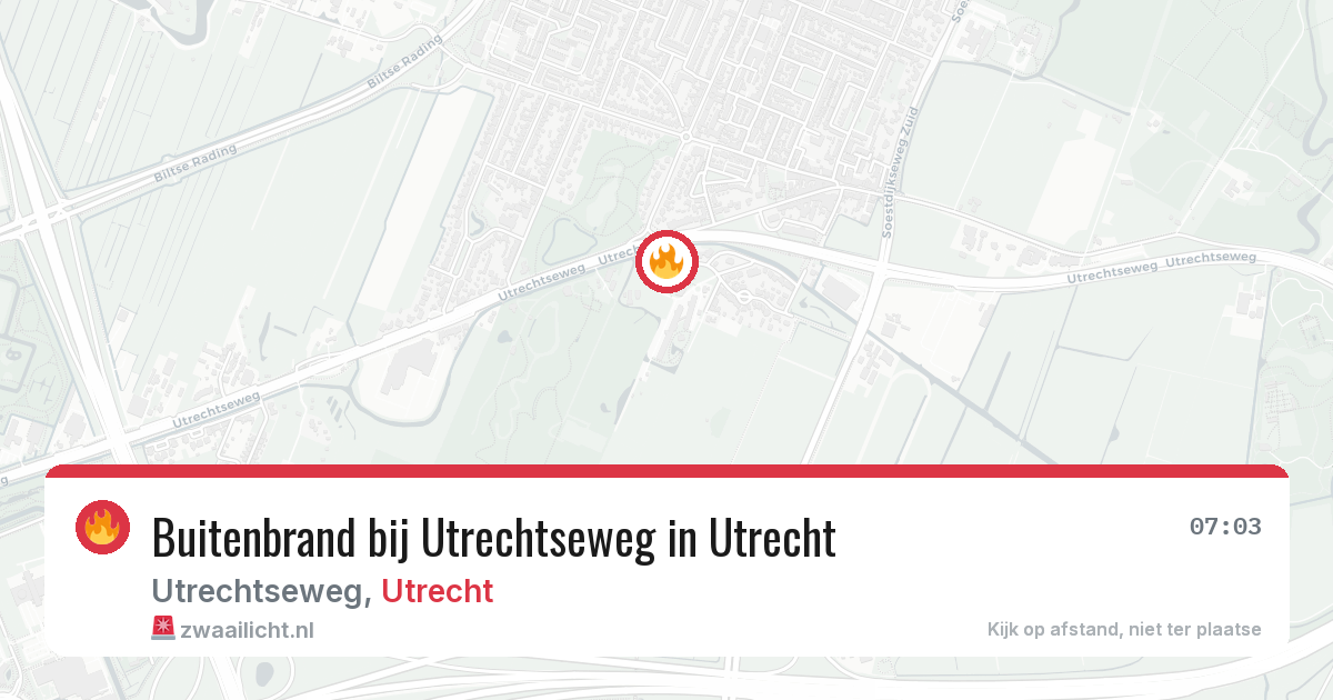 Buitenbrand bij Utrechtseweg in Utrecht — 15 jun 2026