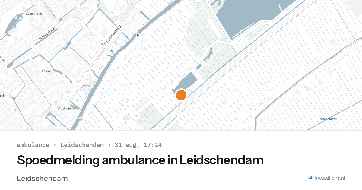 Spoedmelding ambulance in Leidschendam — 31 aug 2026