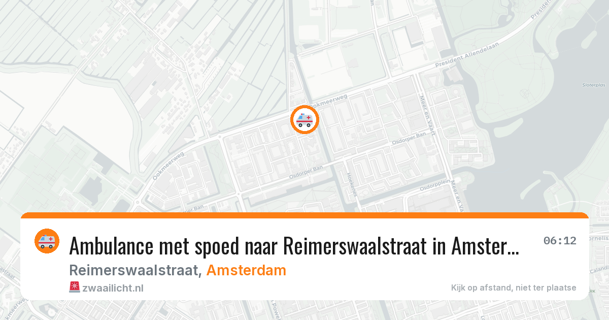 Ambulance met spoed naar Reimerswaalstraat in Amsterdam — 28 apr 2026