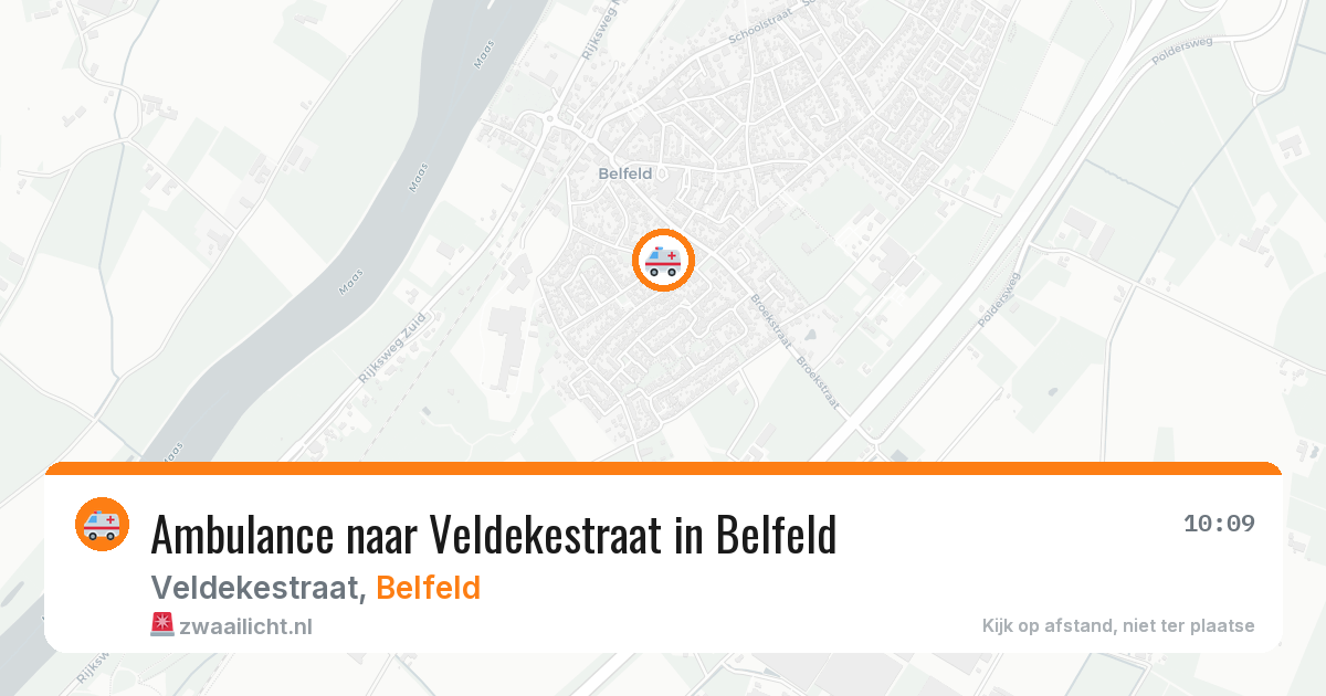 Ambulance naar Veldekestraat in Belfeld — 10 jun 2026
