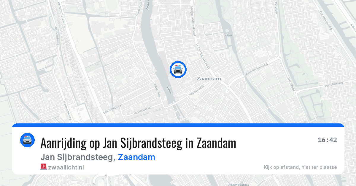 Aanrijding op Jan Sijbrandsteeg in Zaandam — 22 mrt 2026