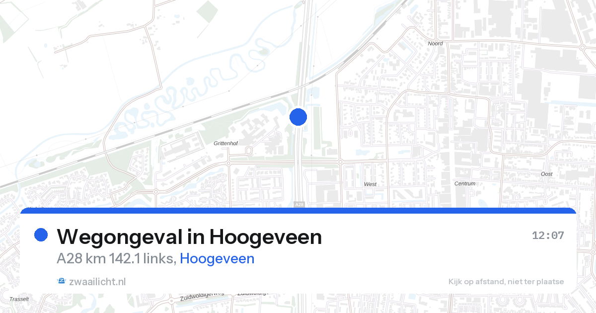 Wegongeval in Hoogeveen — 24 aug 2026