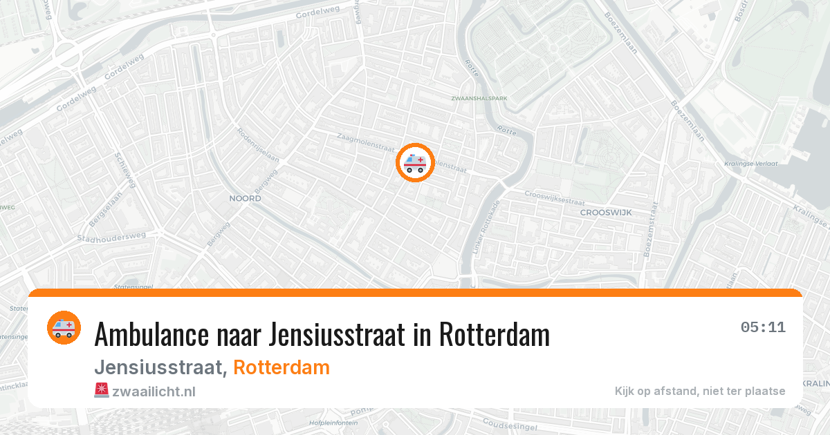 Ambulance naar Jensiusstraat in Rotterdam — 22 mei 2026