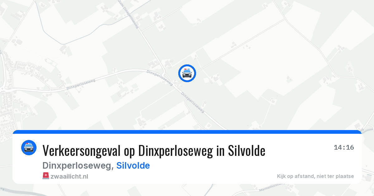 Verkeersongeval op Dinxperloseweg in Silvolde — 14 mrt 2026