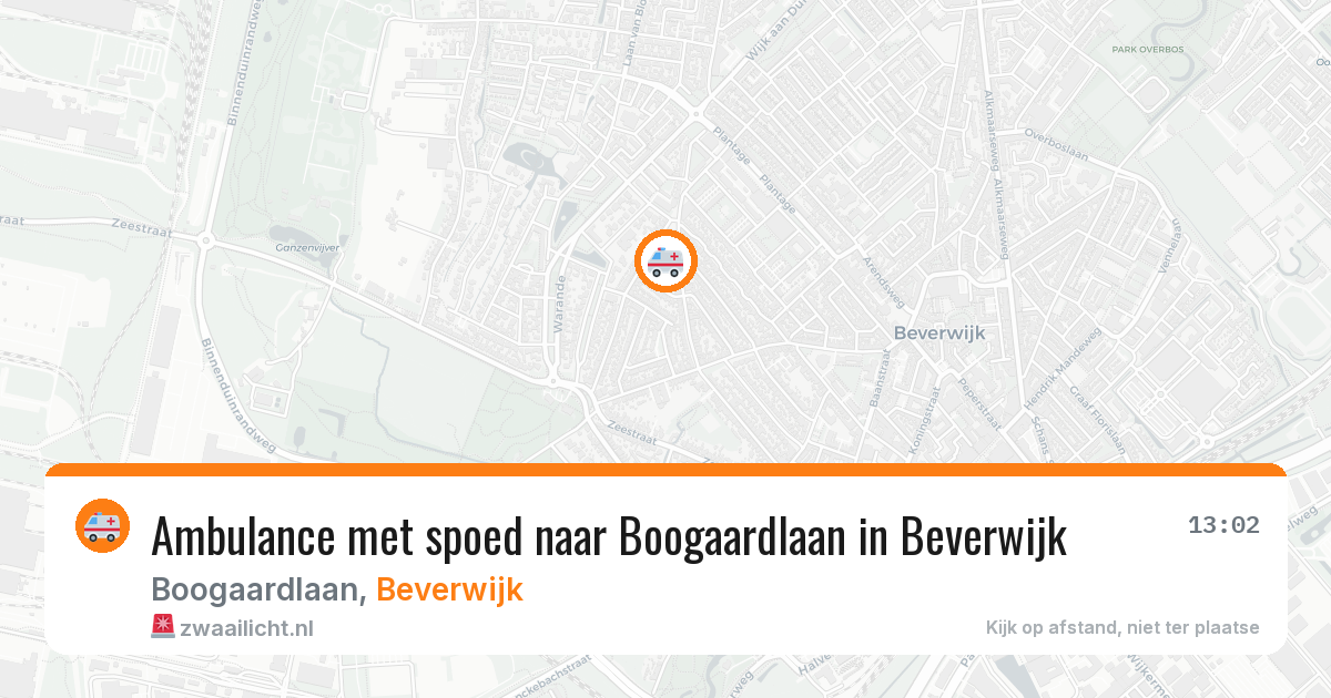 Ambulance met spoed naar Boogaardlaan in Beverwijk — 17 jan 2026