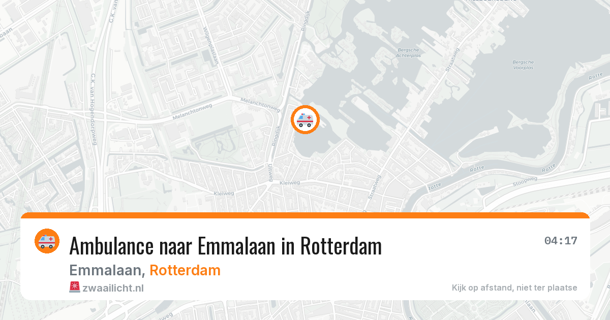 Ambulance naar Emmalaan in Rotterdam — 29 jan 2026