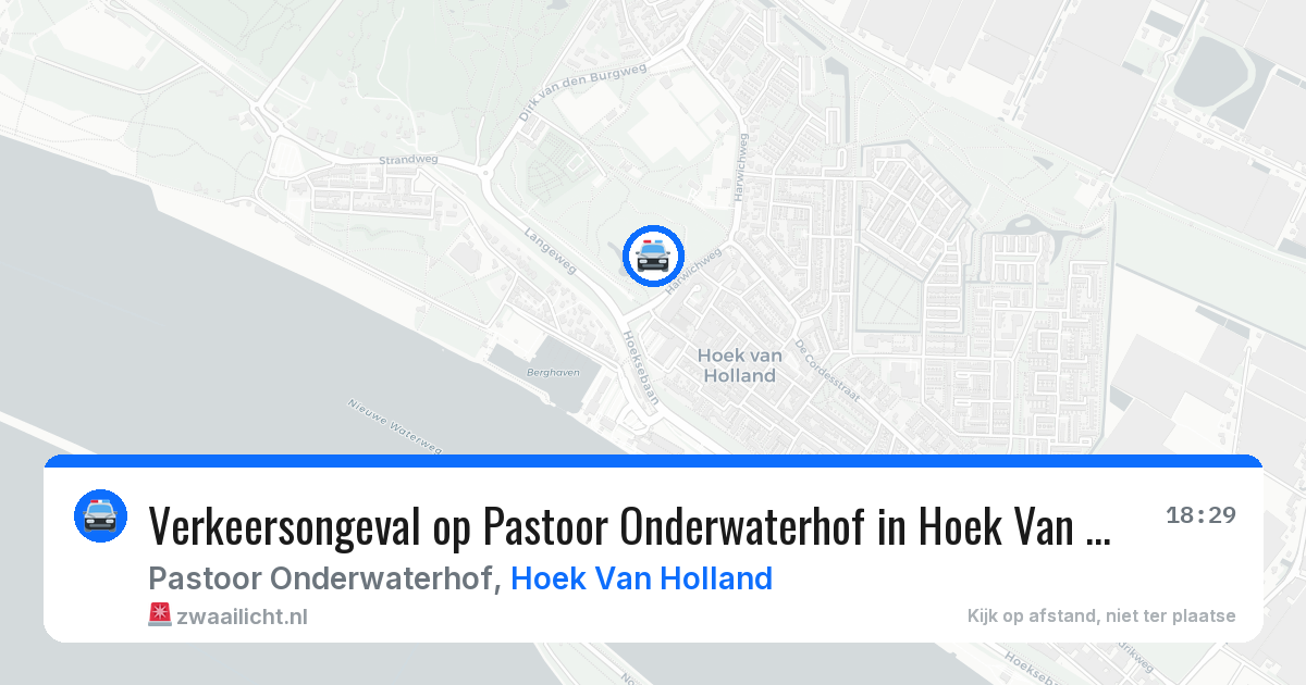 Verkeersongeval op Pastoor Onderwaterhof in Hoek Van Holland — 15 jun 2026