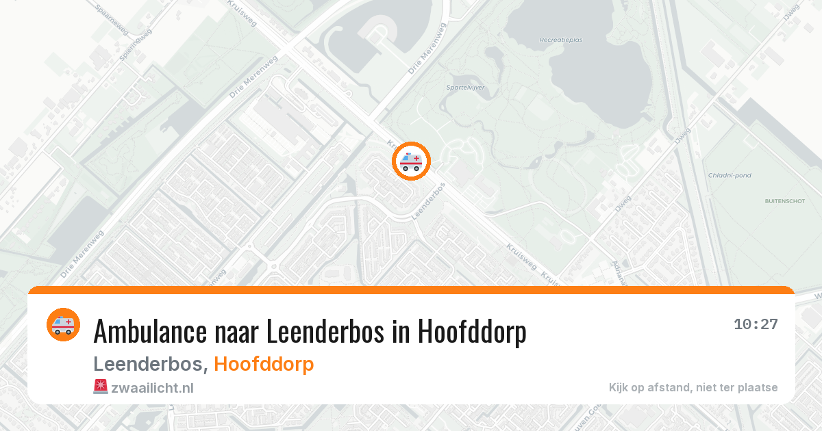 Ambulance naar Leenderbos in Hoofddorp — 29 jan 2026