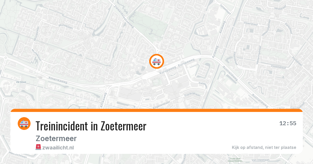 Treinincident in Zoetermeer — 31 jul 2026