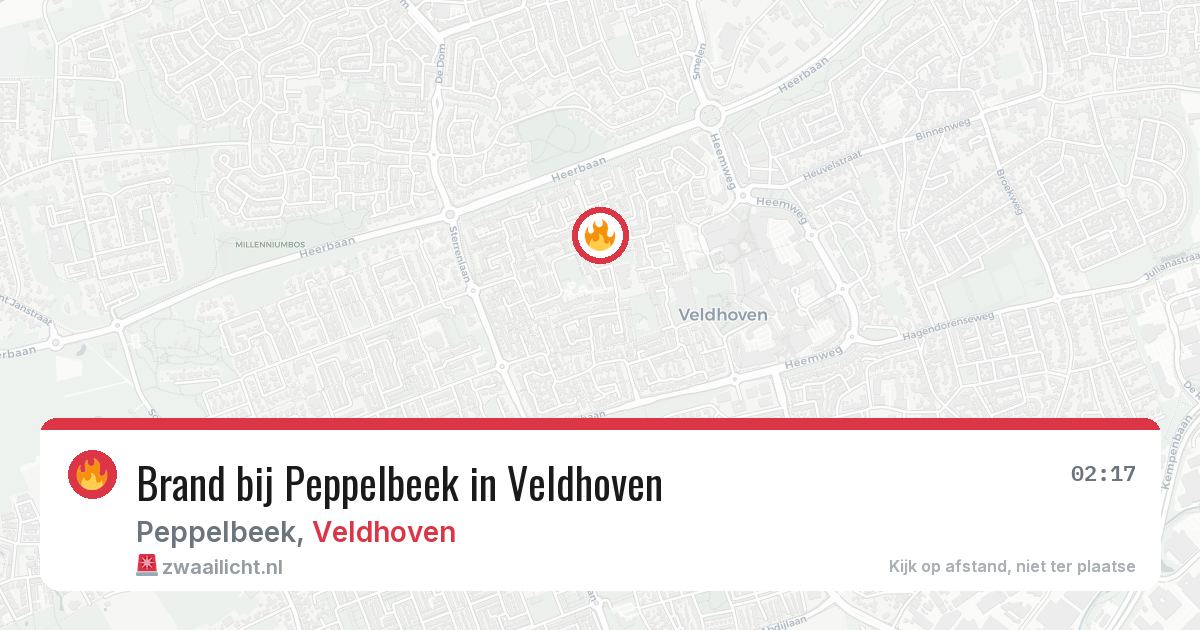 Brand bij Peppelbeek in Veldhoven — 28 jun 2026