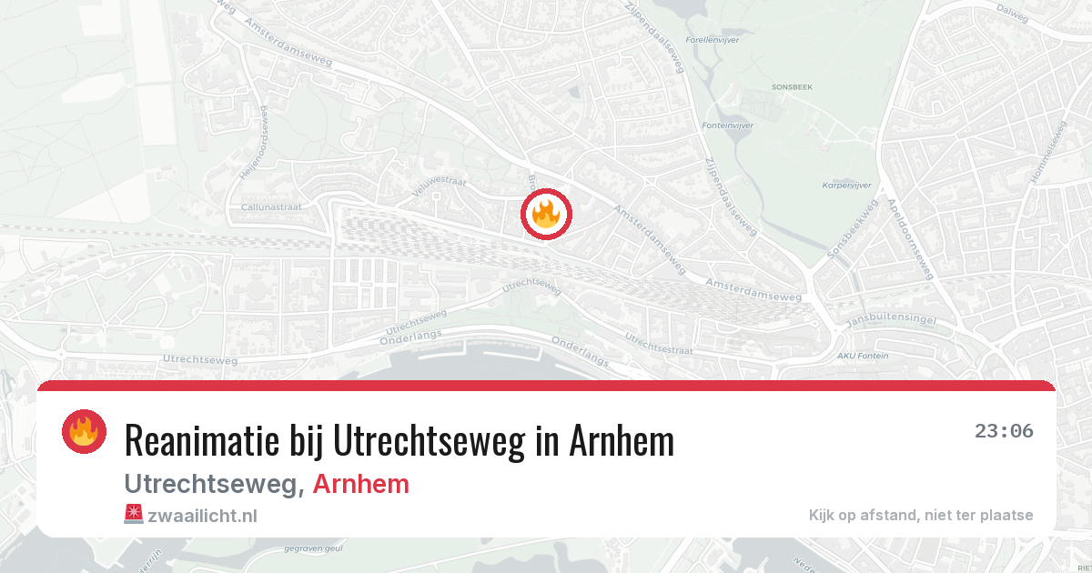 Reanimatie bij Utrechtseweg in Arnhem — 5 mrt 2026