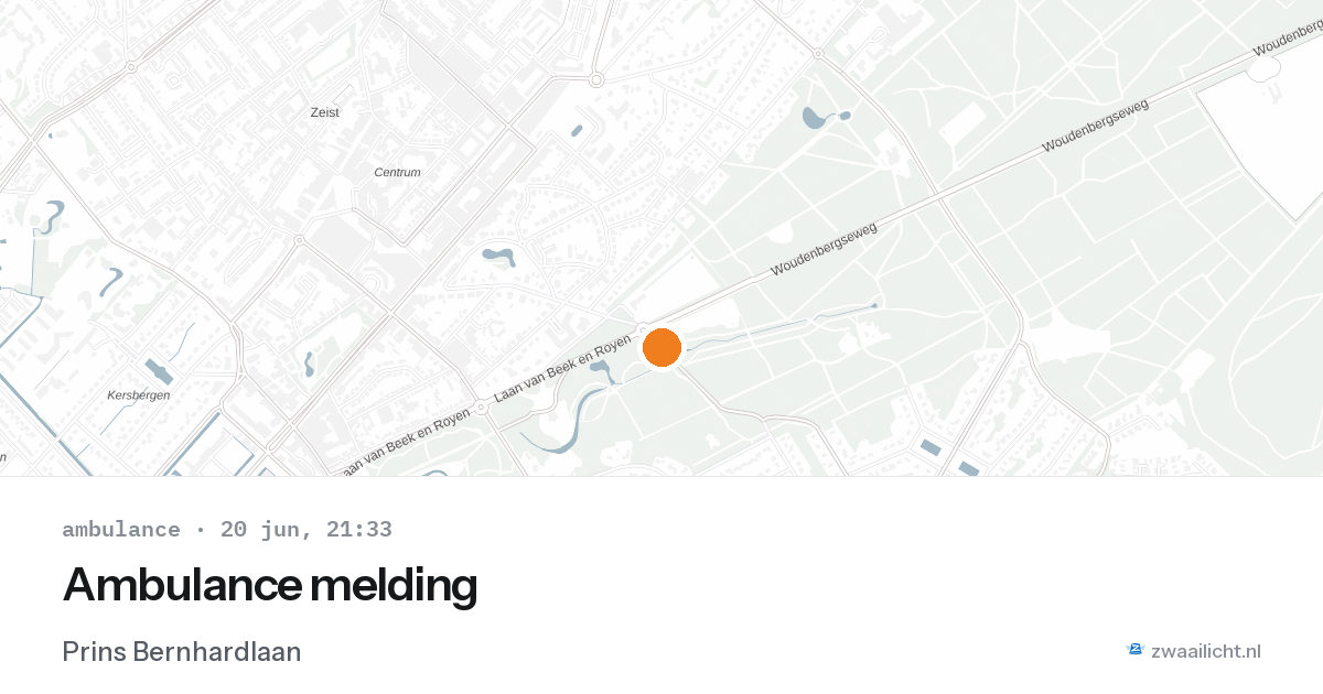 Ambulance melding — 20 jun 2026