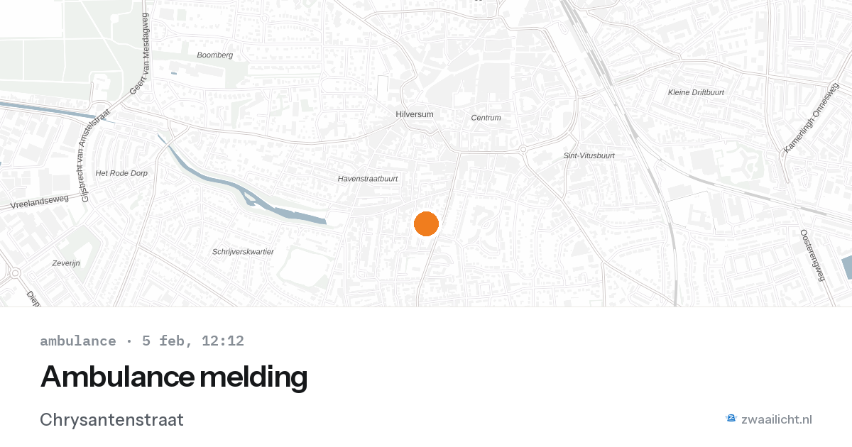 Ambulance melding — 5 feb 2026