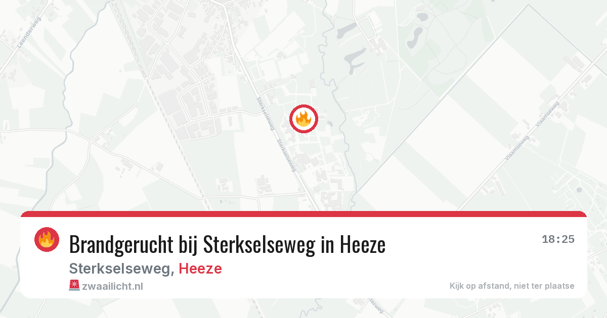 Brandgerucht bij Sterkselseweg in Heeze — 29 jan 2026