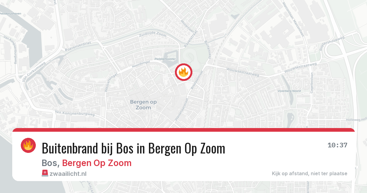 Buitenbrand bij Bos in Bergen Op Zoom — 2 jul 2026