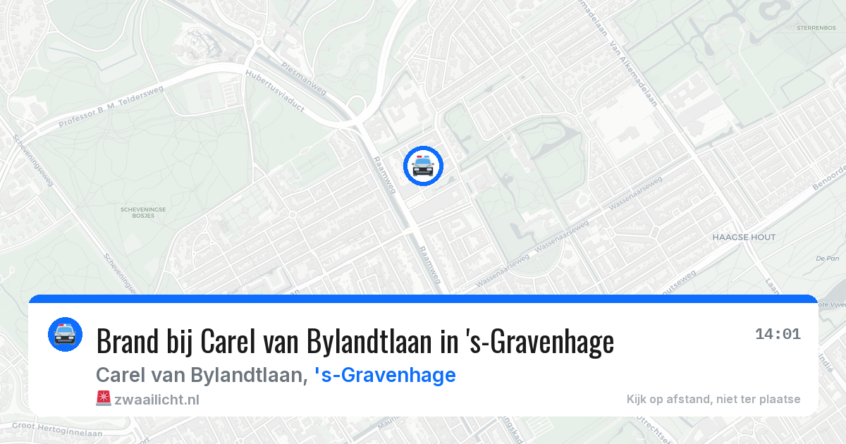 Brand bij Carel van Bylandtlaan in 's-Gravenhage — 4 aug 2026