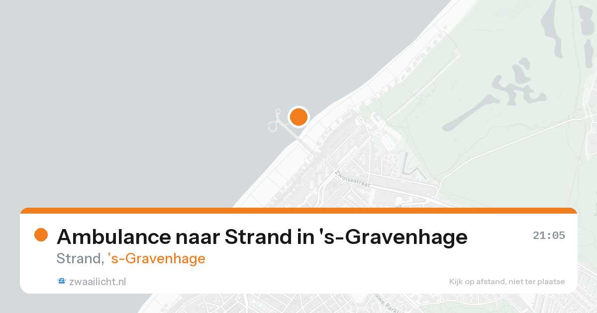 Ambulance naar Strand in 's-Gravenhage — 17 aug 2026