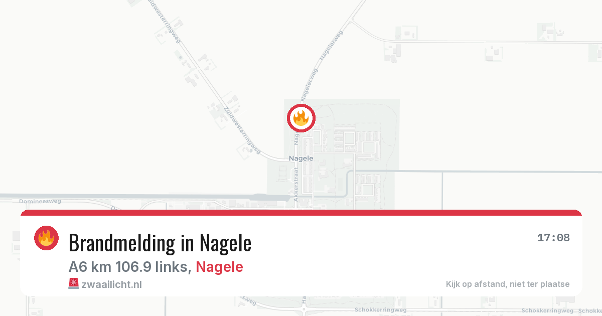 Brandmelding in Nagele — 21 jun 2026