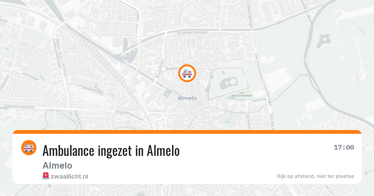 Ambulance ingezet in Almelo — 19 apr 2026