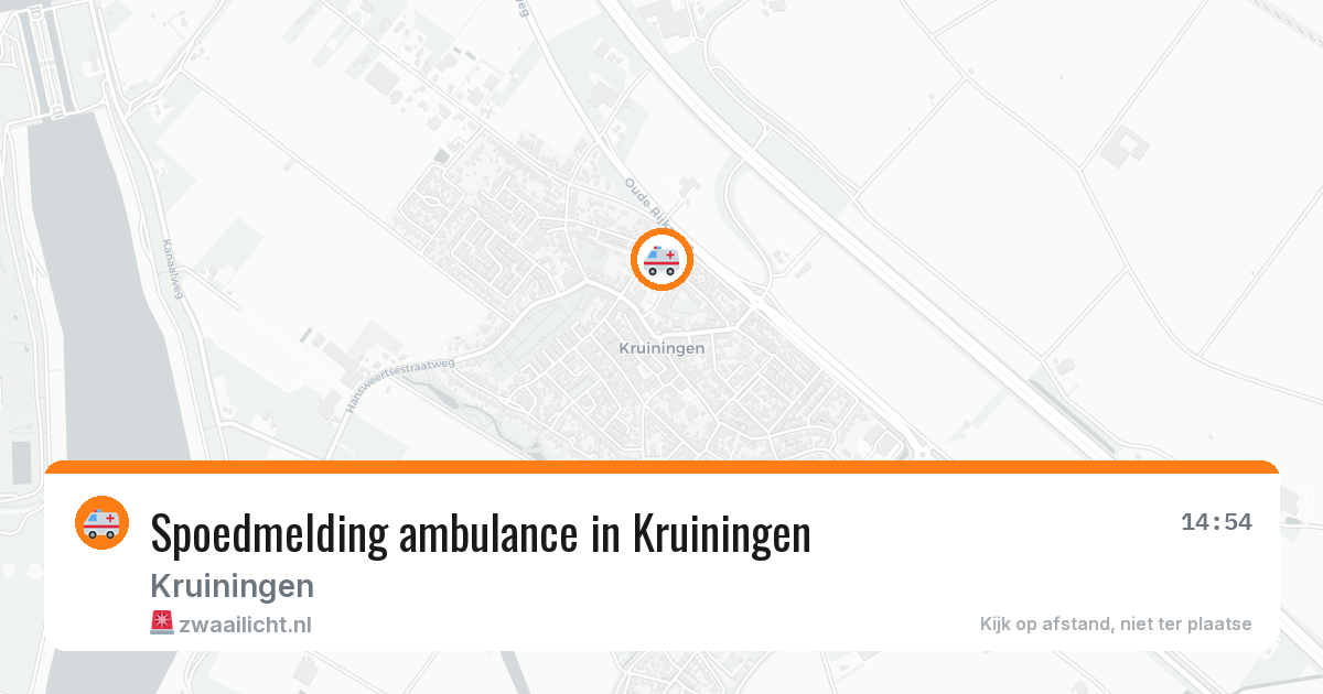 Spoedmelding ambulance in Kruiningen — 15 jun 2026